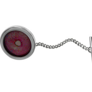 Pink Donut Design Tie Tack